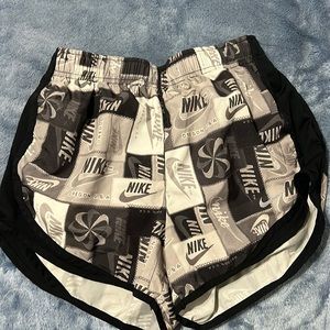Women’s black, gray and white Nike shorts, size small